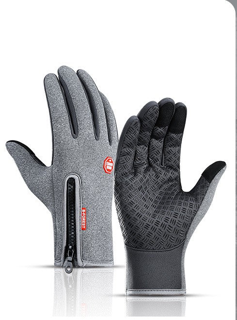 Winter Gloves Touch Screen Waterproof Sports Gloves With Fleece