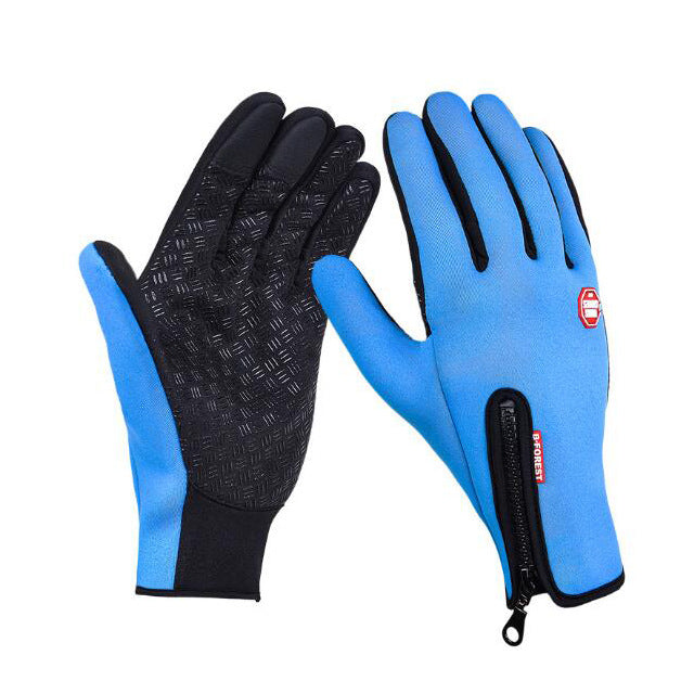 Winter Gloves Touch Screen Waterproof Sports Gloves With Fleece